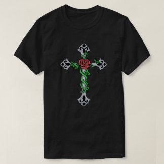 Cross Rose Vine T-Shirt