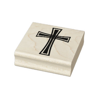 Cross Rubber Stamp