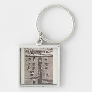 Cross-section of a mine key ring
