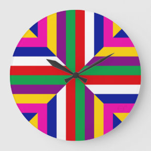 Cross-section of a Star - Green/Red - Balanced Large Clock