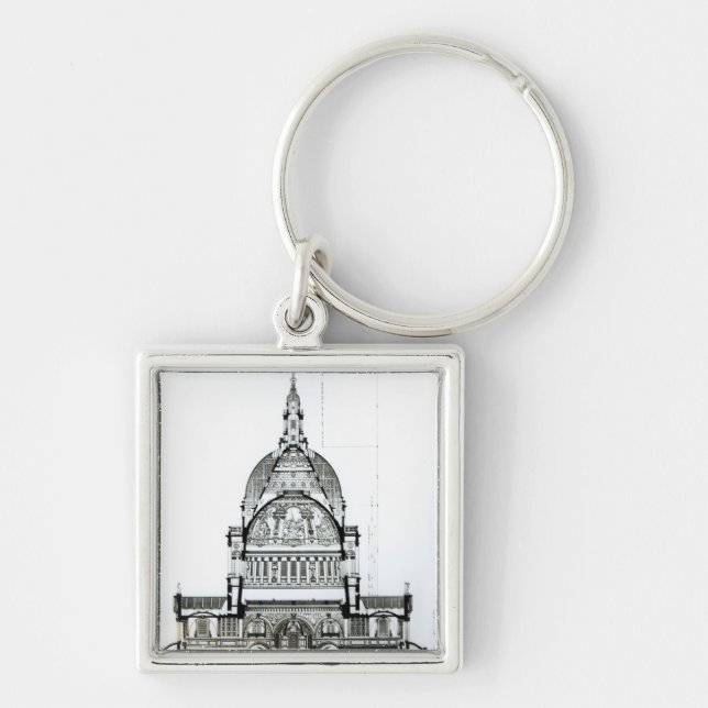 Cross section of St. Paul's Cathedral Key Ring (Front)