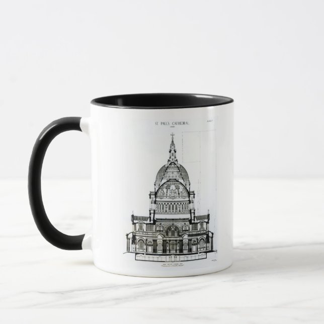 Cross section of St. Paul's Cathedral Mug (Left)