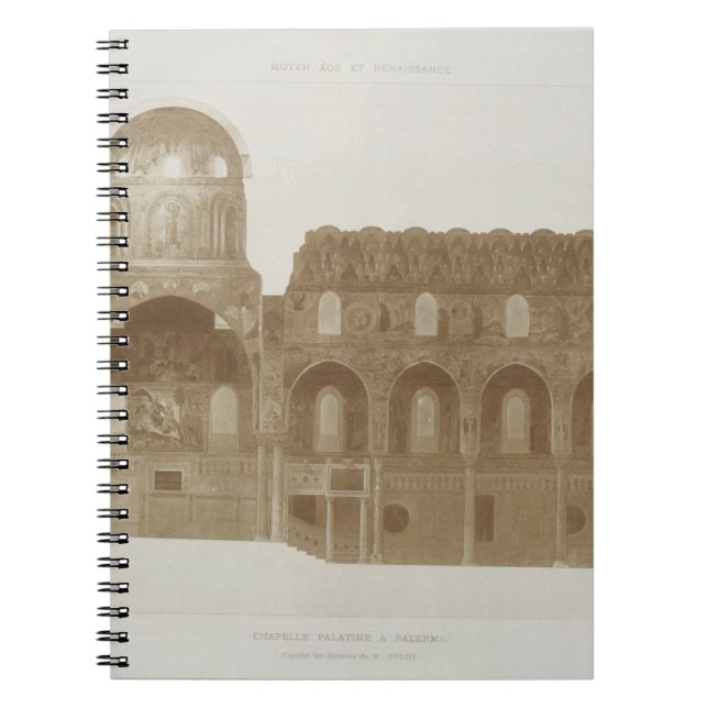 Cross-Section of the Palatine Chapel, Palermo, Sic Notebook (Front)
