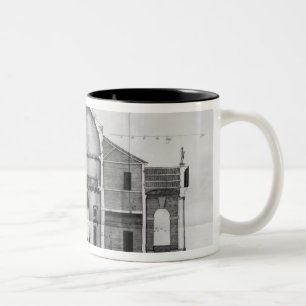 Cross-section of the Villa Rotonda near Two-Tone Coffee Mug