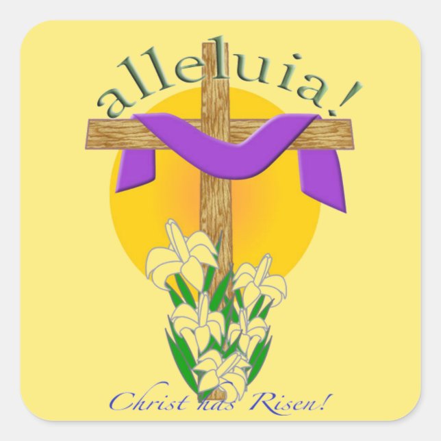 Cross Square Sticker (Front)