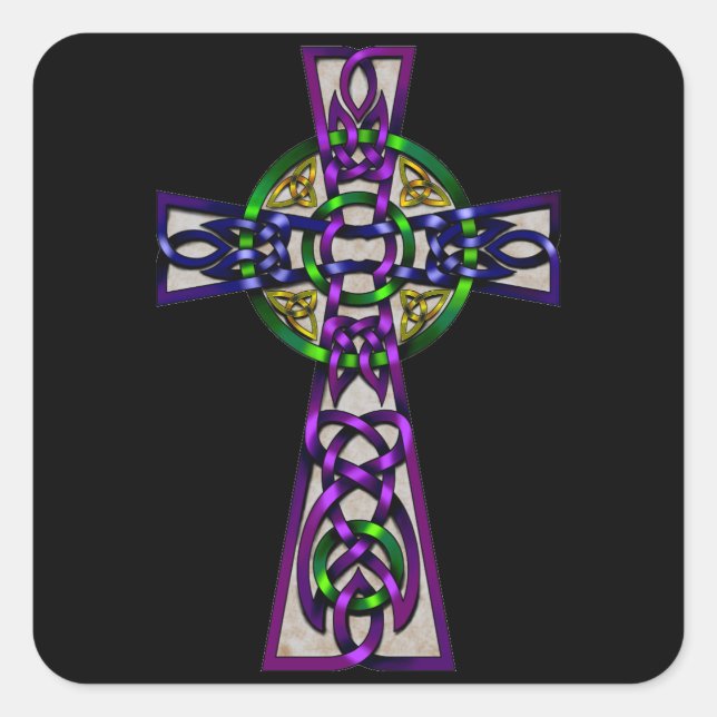 Cross Square Sticker (Front)