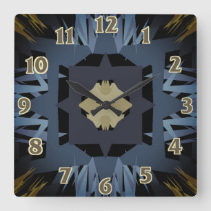 cross square wall clock
