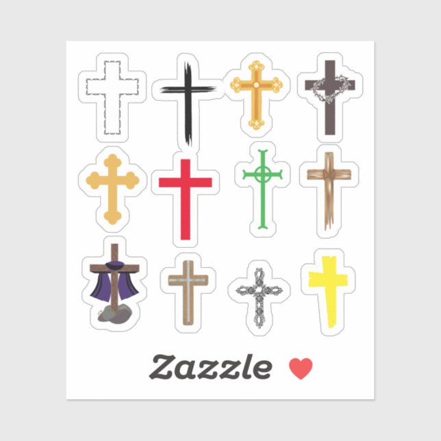 Cross Stickers (Sheet)