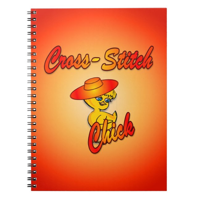 Cross-Stitch Chick #5 Notebook (Front)