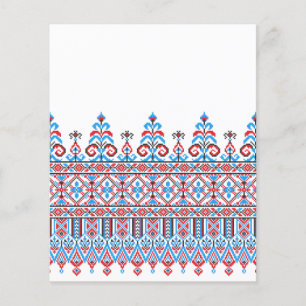 Cross-stitch design flyer