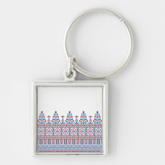 Cross-stitch design key ring (Front)