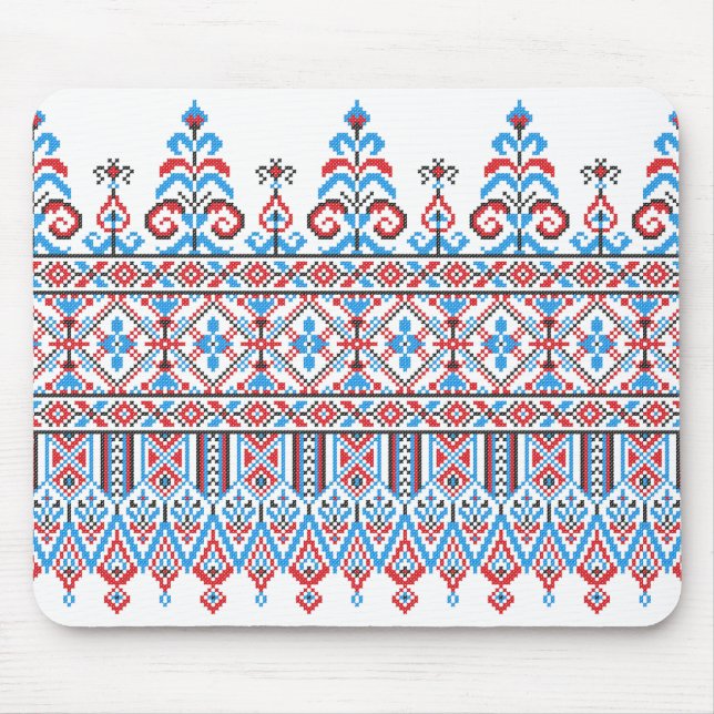 Cross-stitch design mouse pad (Front)