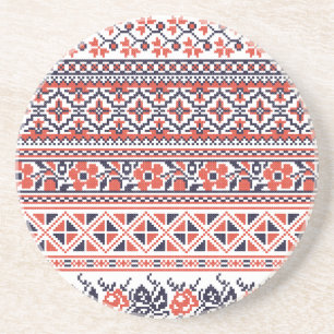 Cross-stitch design Patterns Coaster