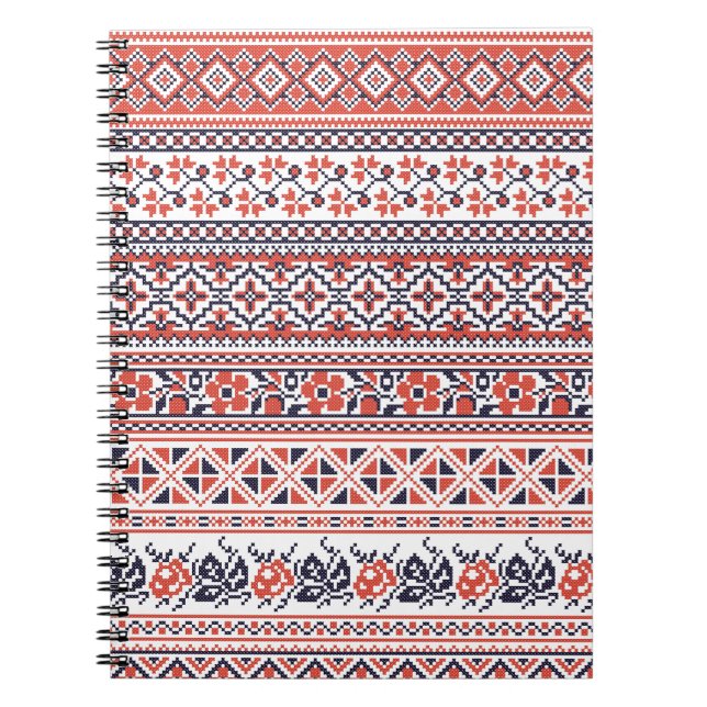 Cross-stitch design Patterns Notebook (Front)
