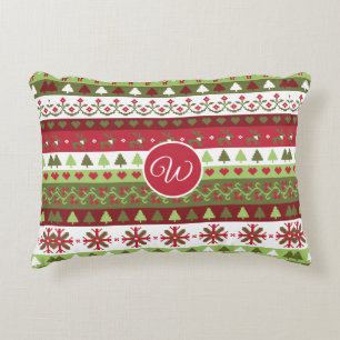 Cross Stitch Look Accent Pillow 16" x 12"