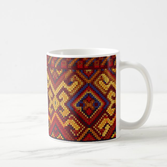 Cross Stitch Pattern Mug (Right)