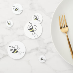 Cross Stitch Pattern Print Cute Bee Baby Shower Confetti