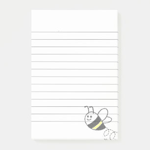 Cross Stitch Pattern Print Cute Bee  Post-it Notes