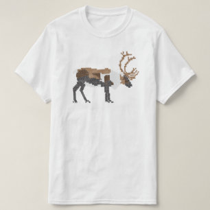 Cross stitched reindeer - ristipistoporo T-Shirt