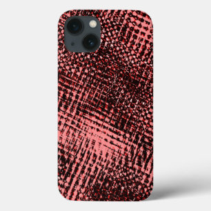 Cross streaks and peach or salmon stains iPhone 13 case