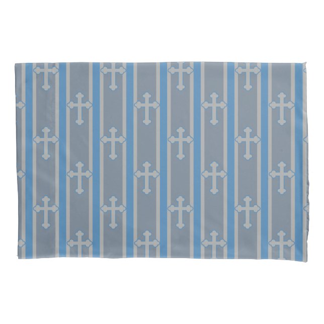Cross Striped Pillowcase (Front)