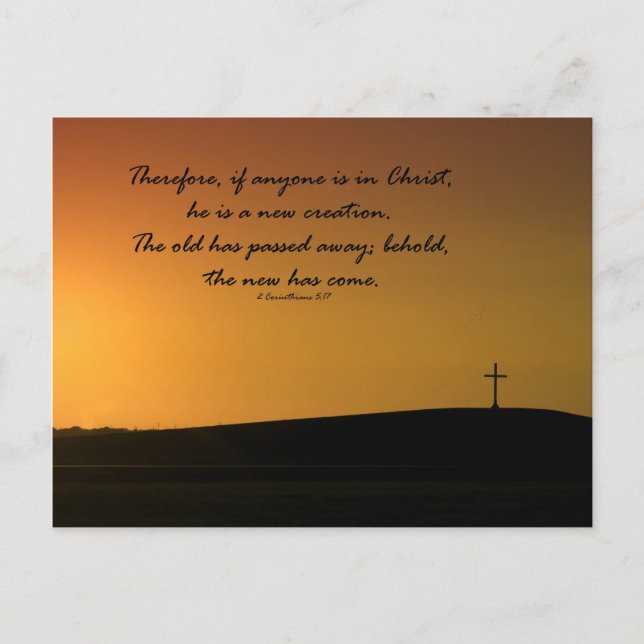 Cross Sunset Postcard (Front)