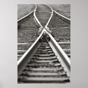 Cross Train Tracks Poster