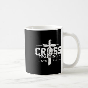 Cross Training John 3_16 Christian Faith Motivatio Coffee Mug