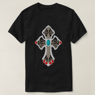 Cross Vintage Gemstones T-Shirt