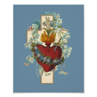 Cross Virgin Mary Immaculate Heart Religious