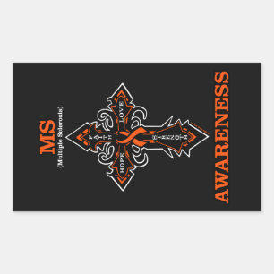 Cross/Warrior...MS Rectangular Sticker
