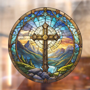 Cross Window Cling