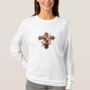 Cross with Doves – Christian Faith Inspirational D T-Shirt