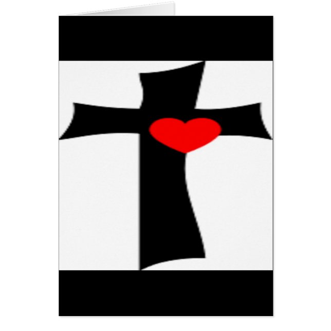 CROSS WITH RED HEART (Front)