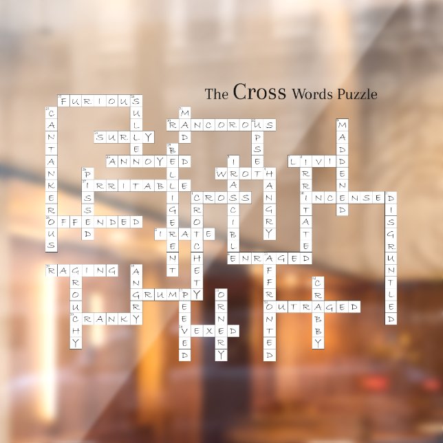 Cross Words Puzzle Semantics Humour (Sheet 2)