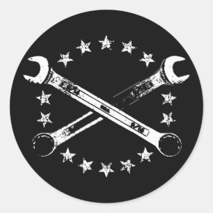 Cross Wrenches 517 Classic Round Sticker