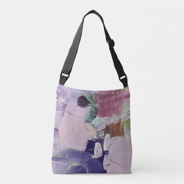 Crossbody Bag in Pink Marshmallow Design (Front)