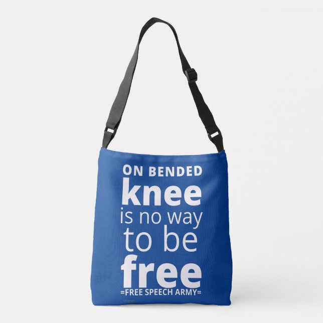 crossbody bag  "ON BENDED KNEE..." (Back)
