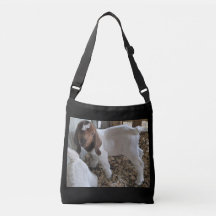 Crossbody Bag with Baby Goat