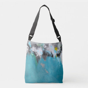Crossbody Tote Bag - Abstract 'Coast'