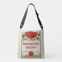 Crossbody Tote Vintage Seed Catalogue Art