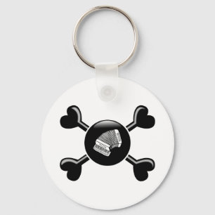 Crossbones Accordion Key Ring