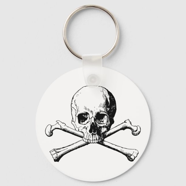 Crossbones skull key ring (Front)