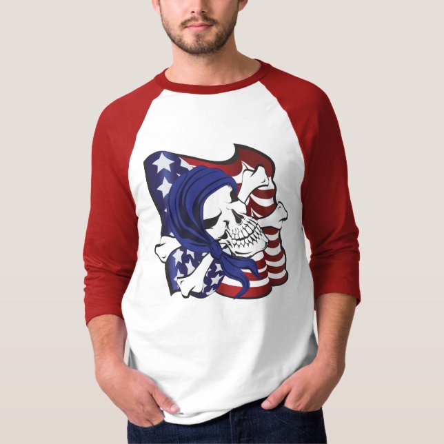 Crossbones USA T-Shirt (Front)