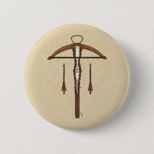 Crossbow 6 Cm Round Badge