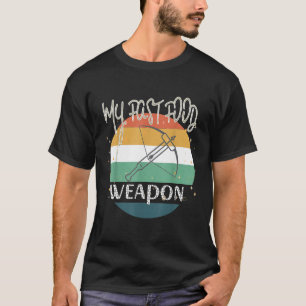 Crossbow My Fast Food Weapon Deer fish Hunting arc T-Shirt
