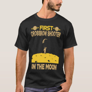 Crossbow Shooter On The Moon T-Shirt