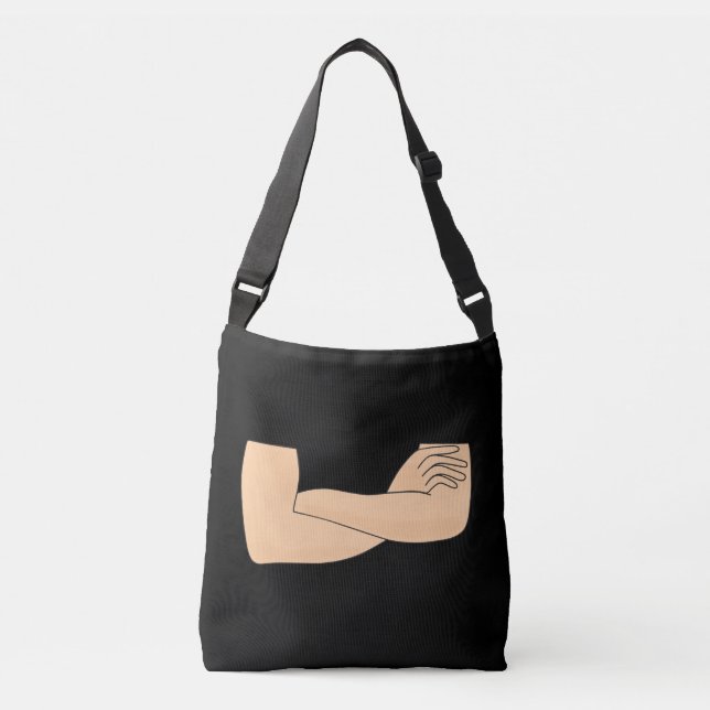 Crossed arms crossbody bag (Front)