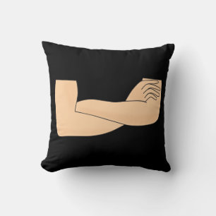 Crossed arms cushion