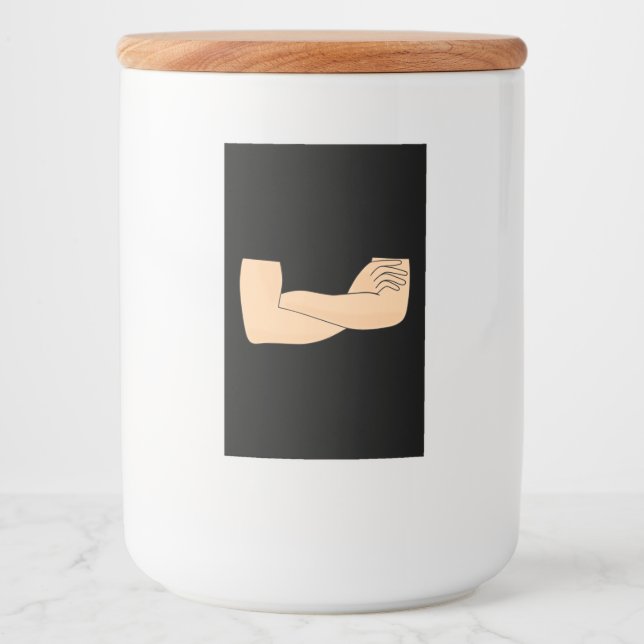 Crossed arms food label (Front)